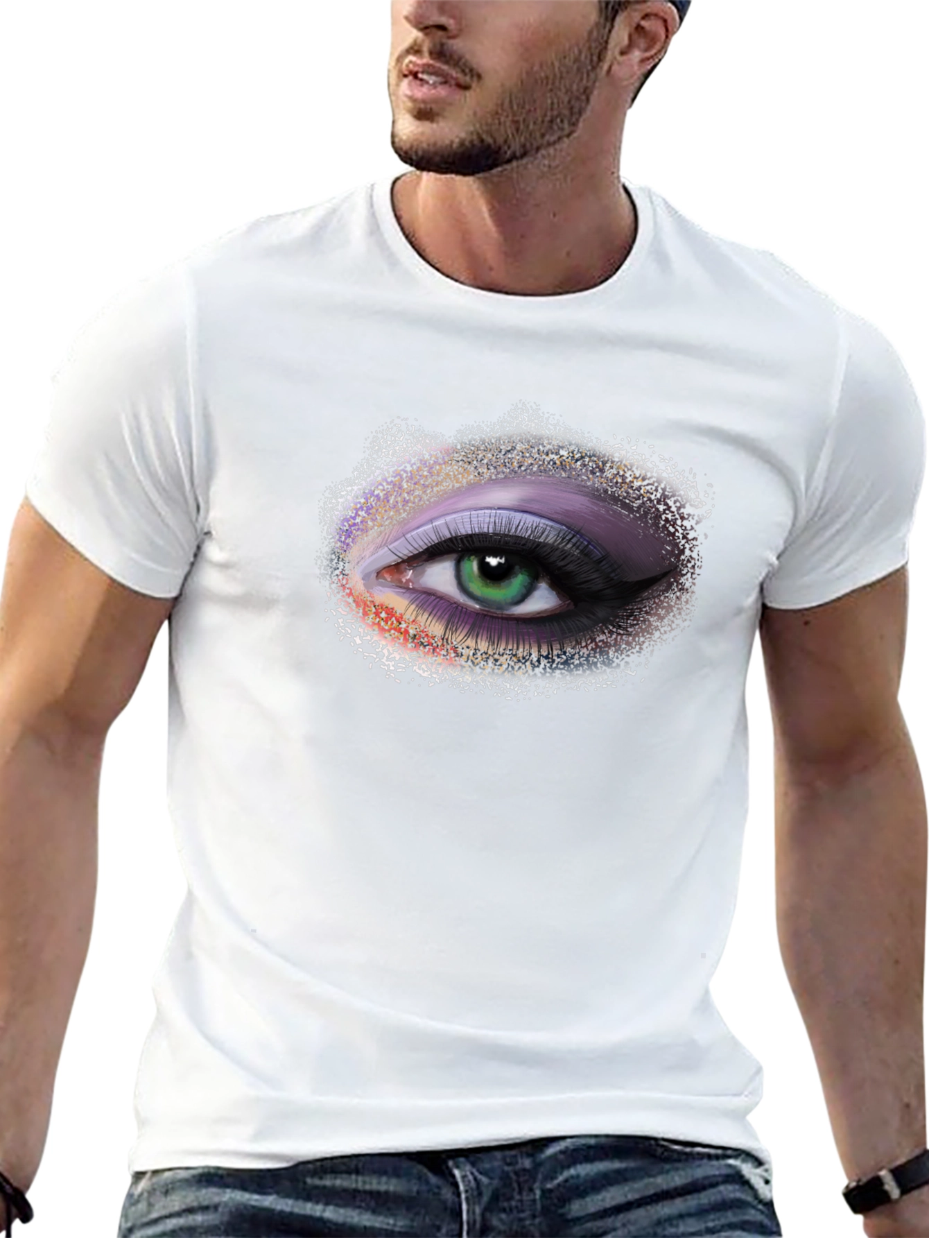 Eye See You T-Shirt - Green Eye Black Tee