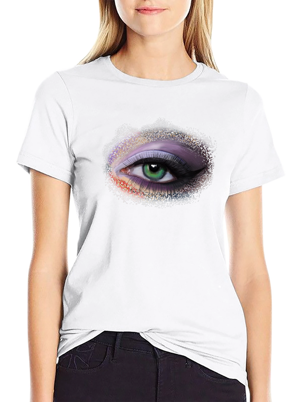 Eye See You T-Shirt - Green Eye Black Tee