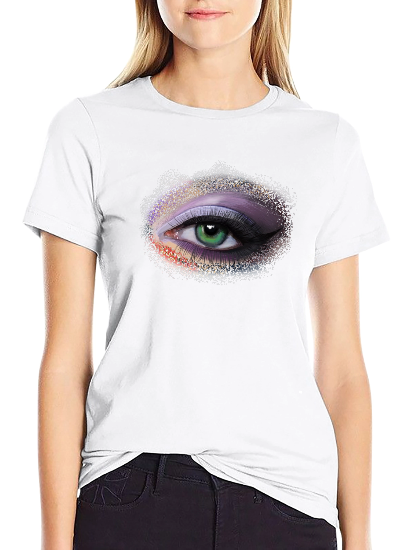 Eye See You T-Shirt - Green Eye Black Tee