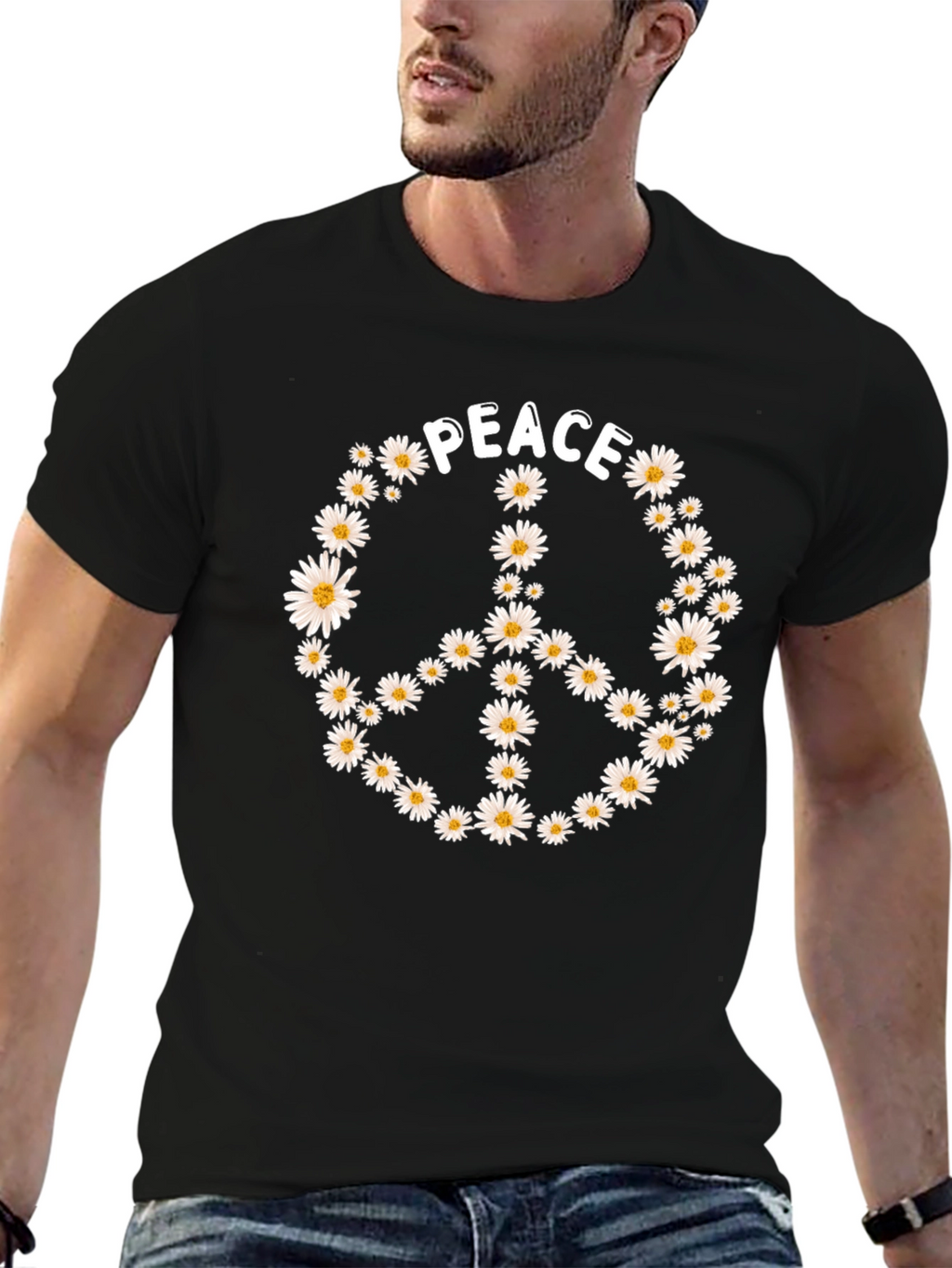Peace Daisy Flower T-Shirt
