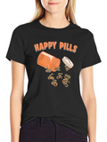 Happy Pills Snakes T-Shirt Funny Graphic Tee
