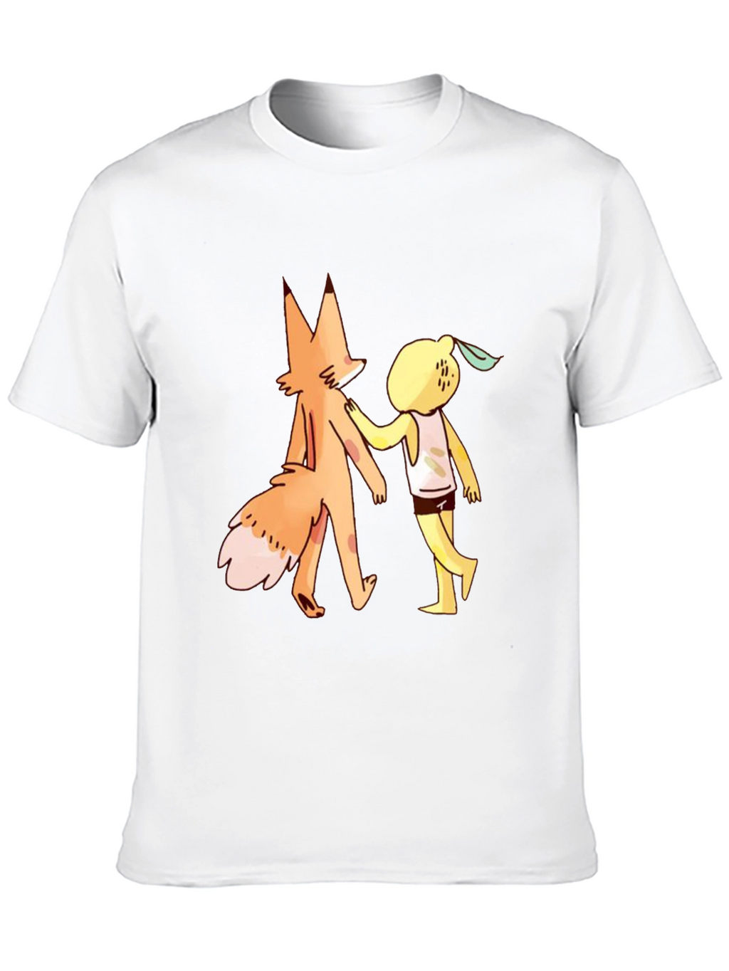 Fox and Lemon Friend Graphic T-Shirt