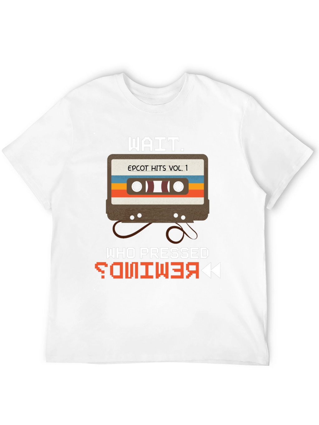Epcot Retro Cassette T-Shirt - Who Pressed Rewind?
