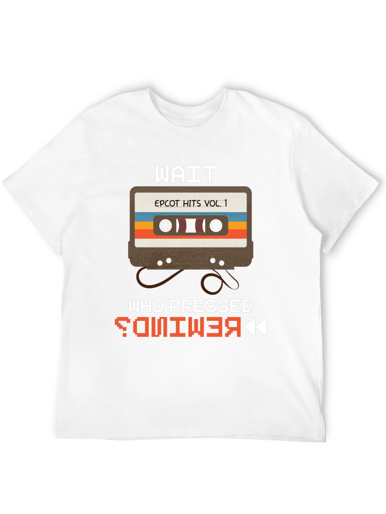 Epcot Retro Cassette T-Shirt - Who Pressed Rewind?