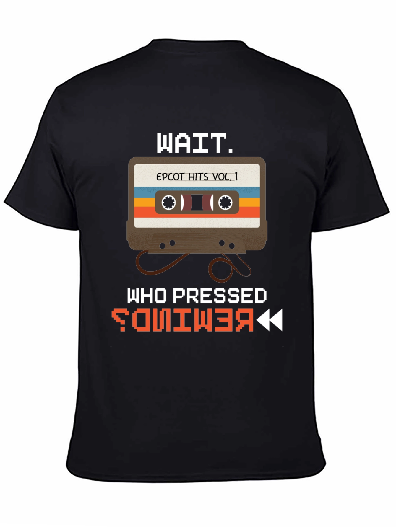 Epcot Retro Cassette T-Shirt - Who Pressed Rewind?