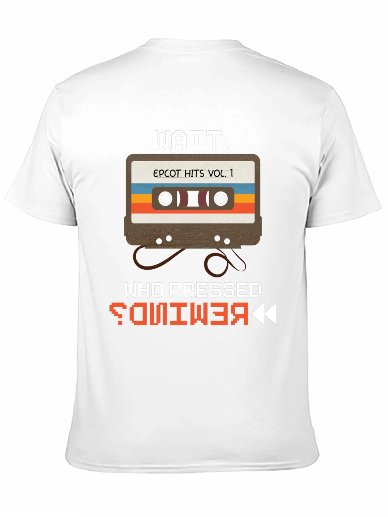 Epcot Retro Cassette T-Shirt - Who Pressed Rewind?