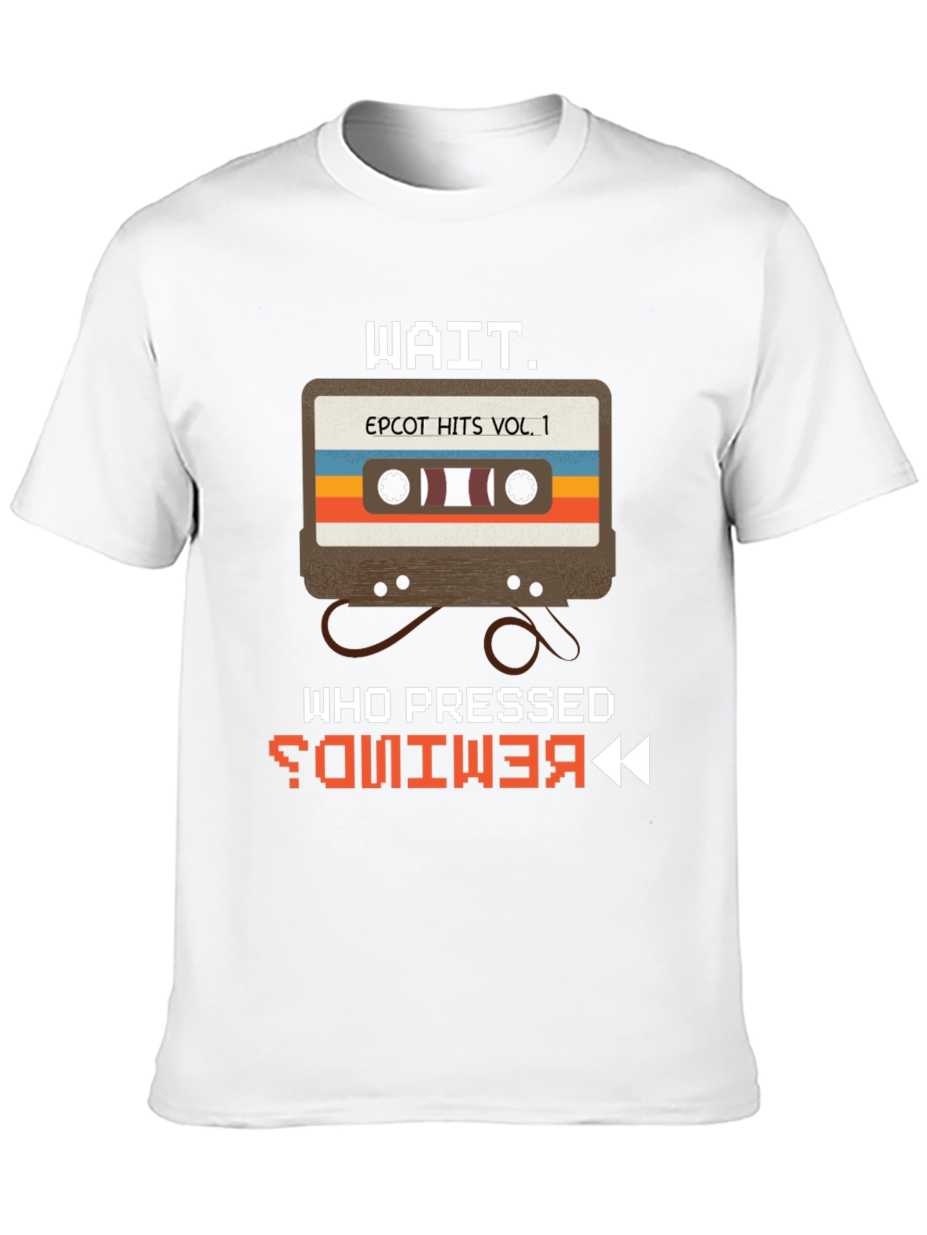 Epcot Retro Cassette T-Shirt - Who Pressed Rewind?