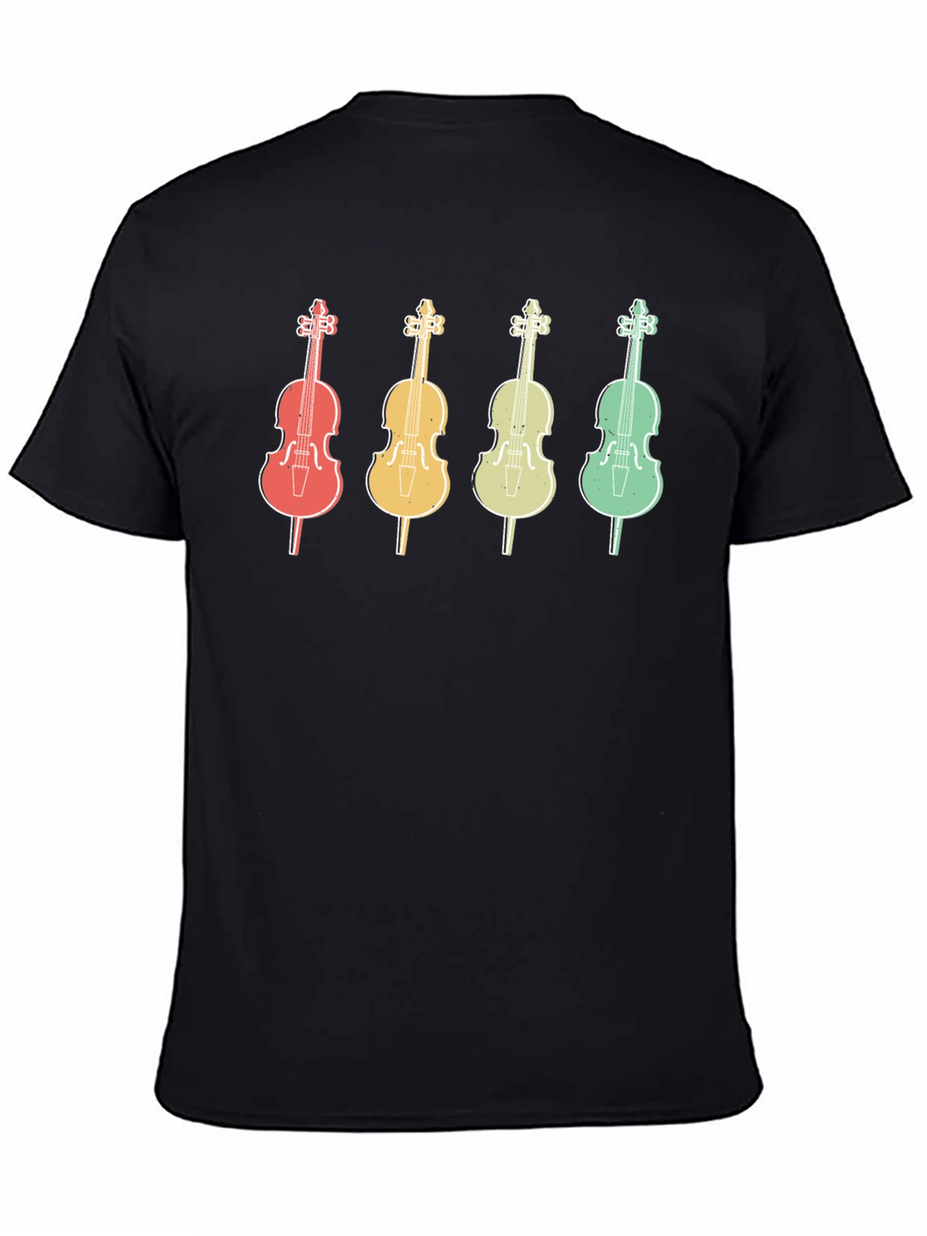Retro Cello Music T-Shirt - Musician Apparel