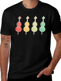Retro Cello Music T-Shirt - Musician Apparel