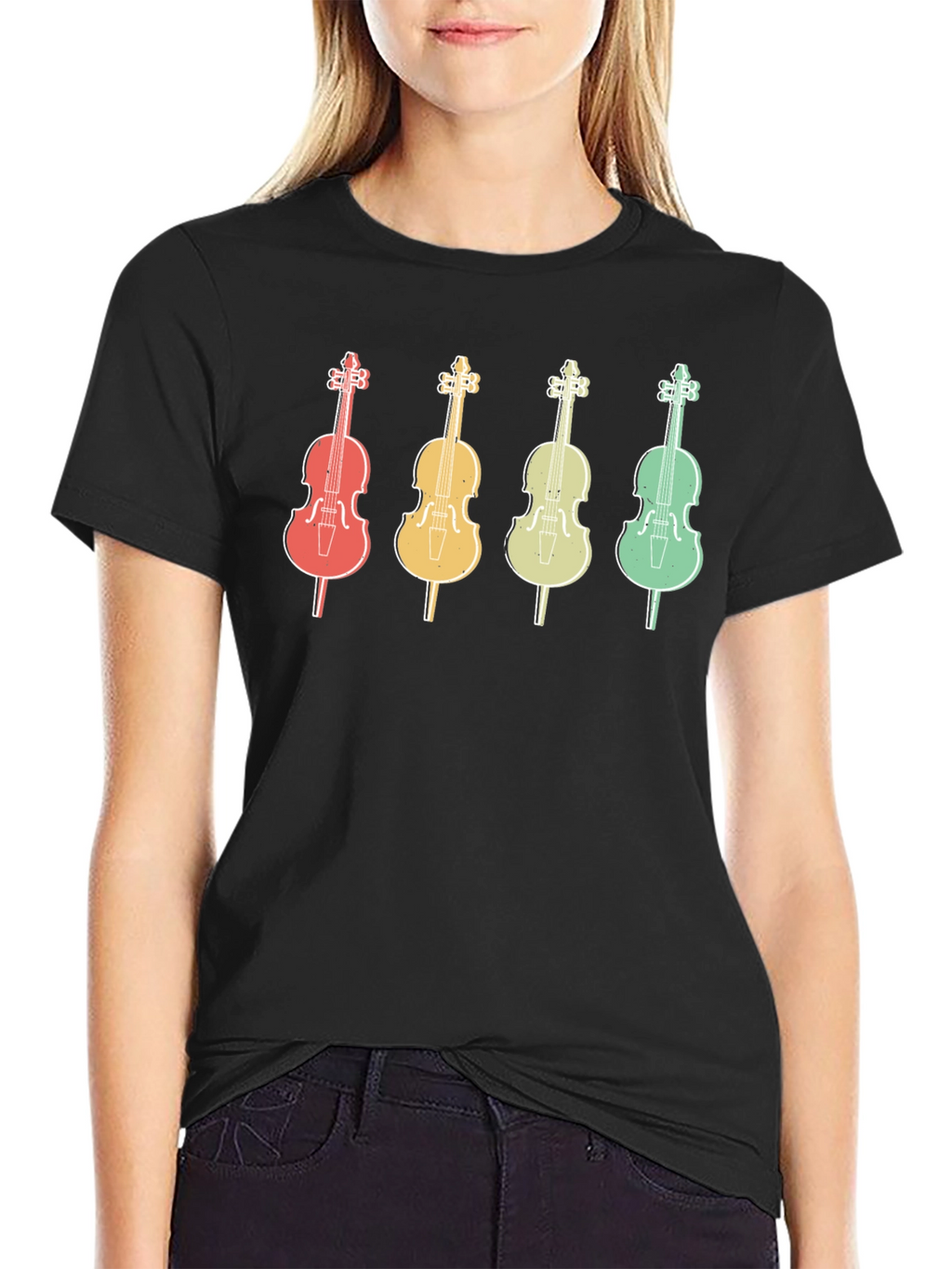 Retro Cello Music T-Shirt - Musician Apparel
