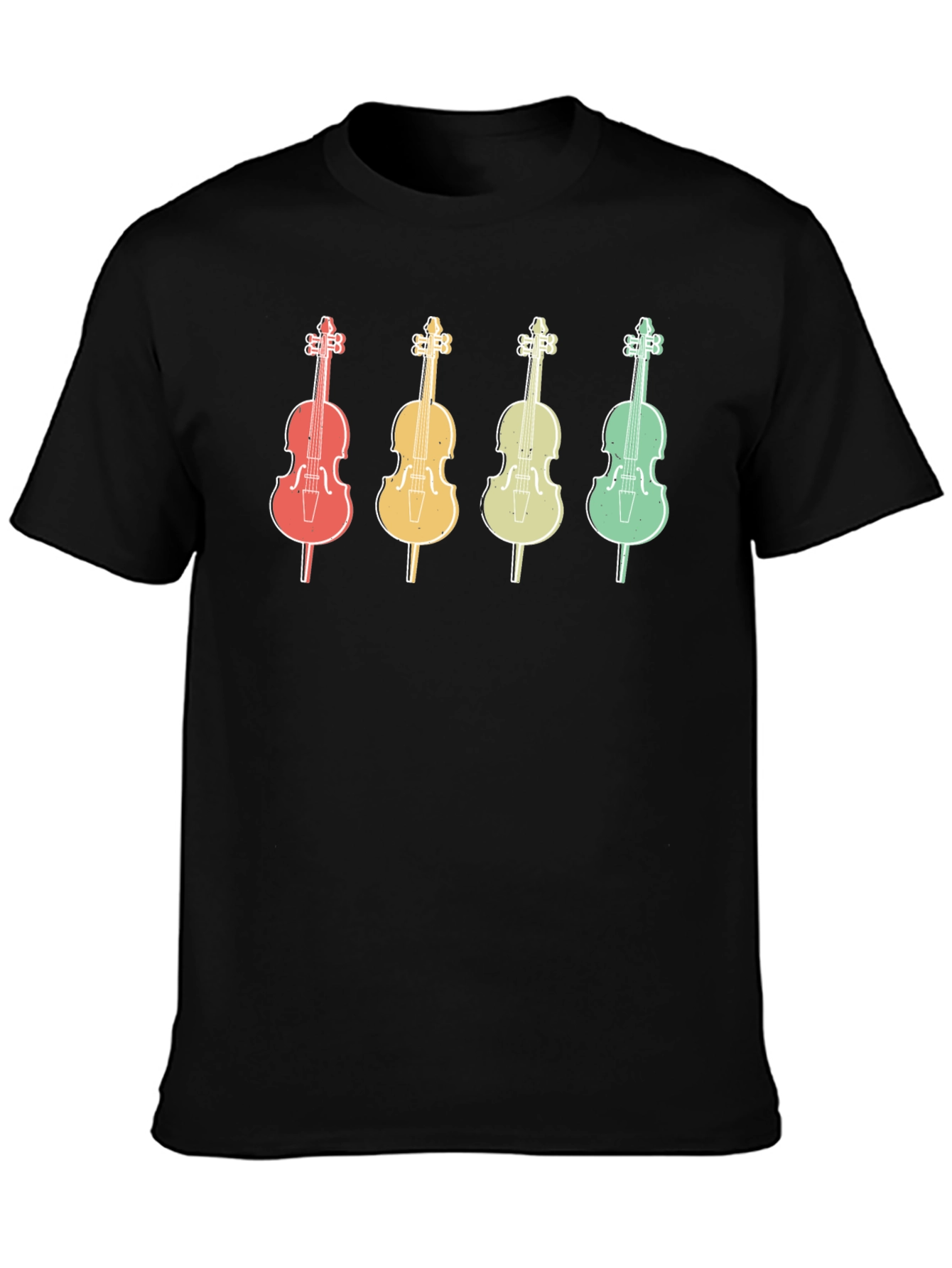Retro Cello Music T-Shirt - Musician Apparel