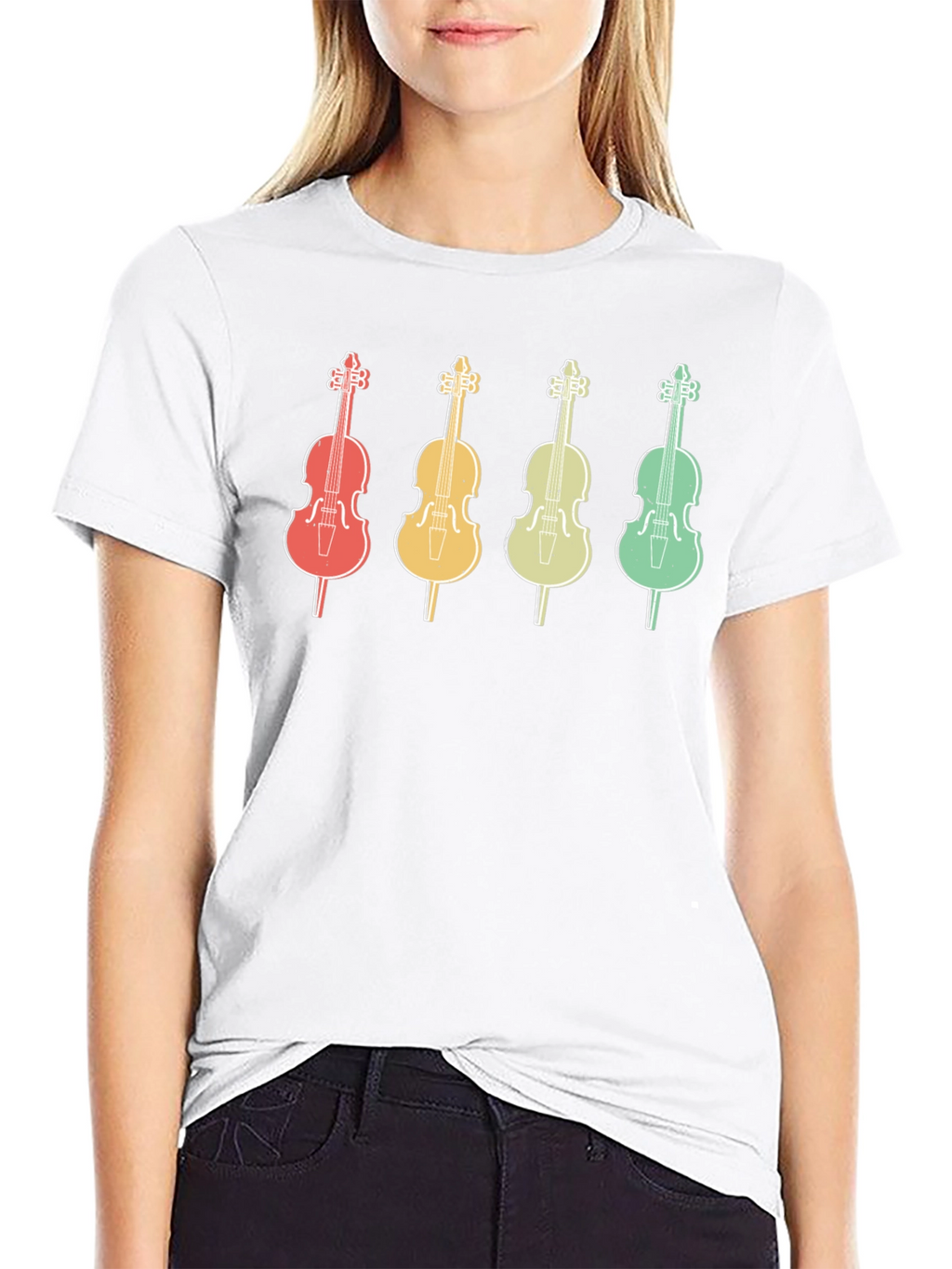 Retro Cello Music T-Shirt - Musician Apparel