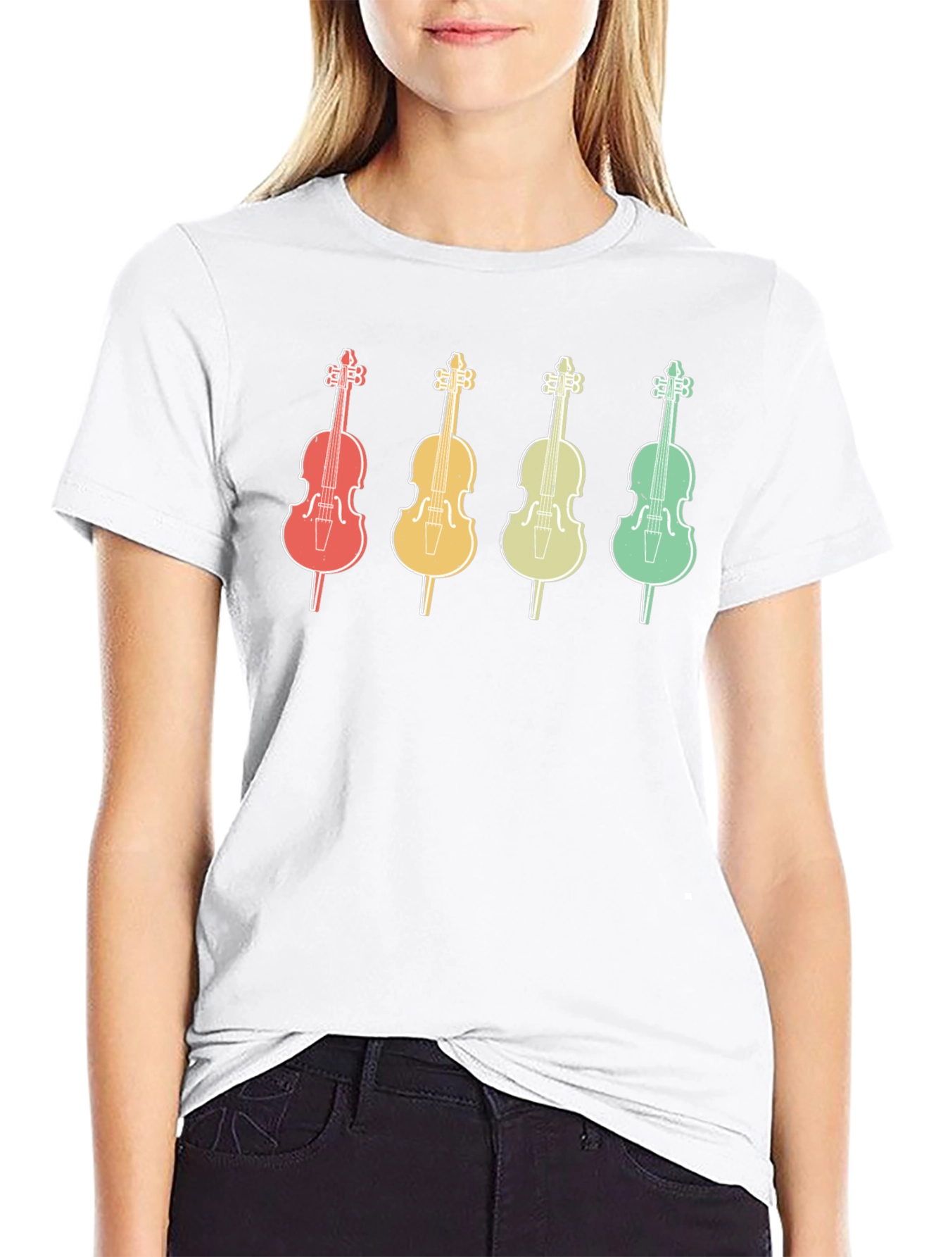 Retro Cello Music T-Shirt - Musician Apparel