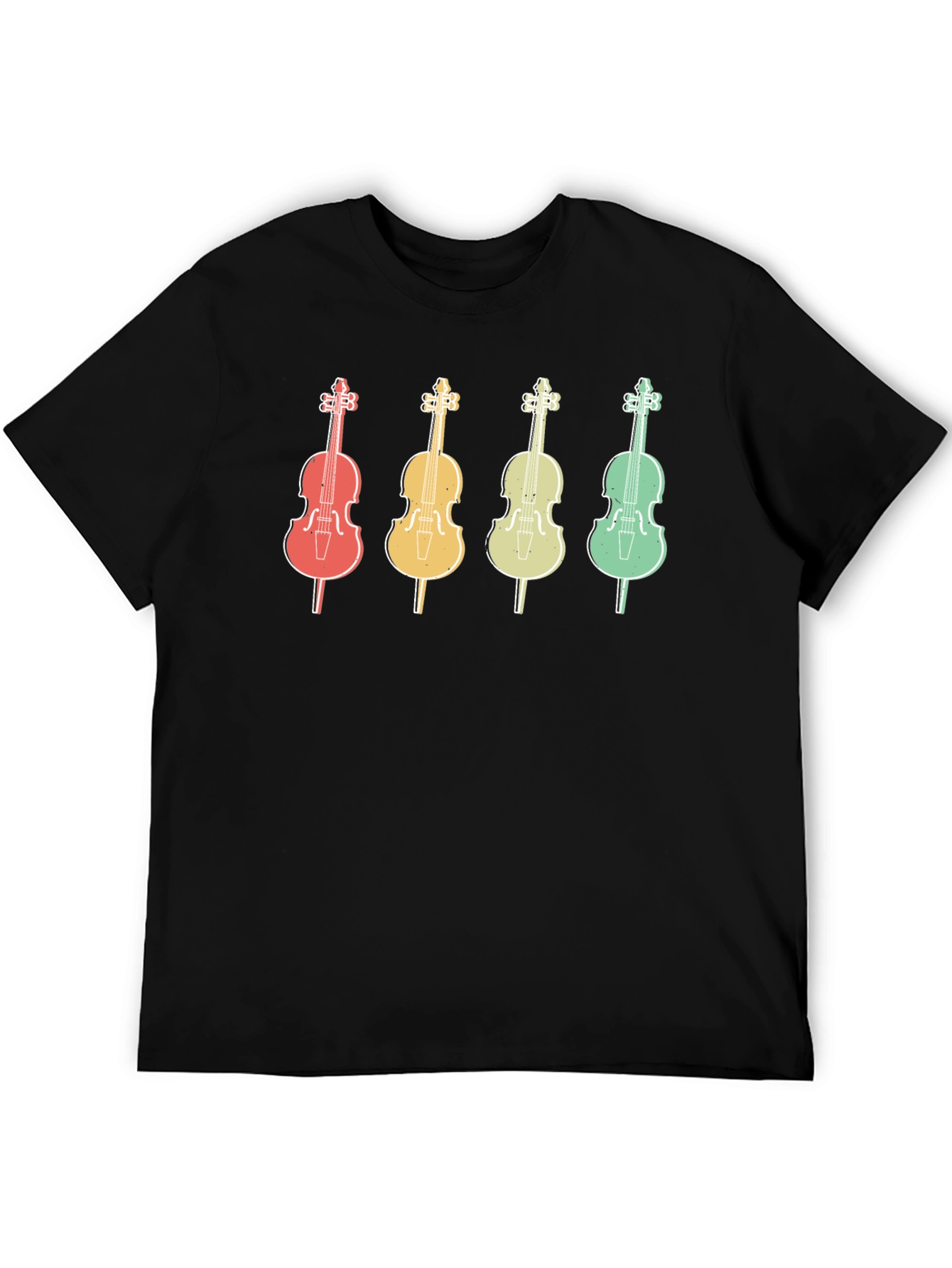 Retro Cello Music T-Shirt - Musician Apparel