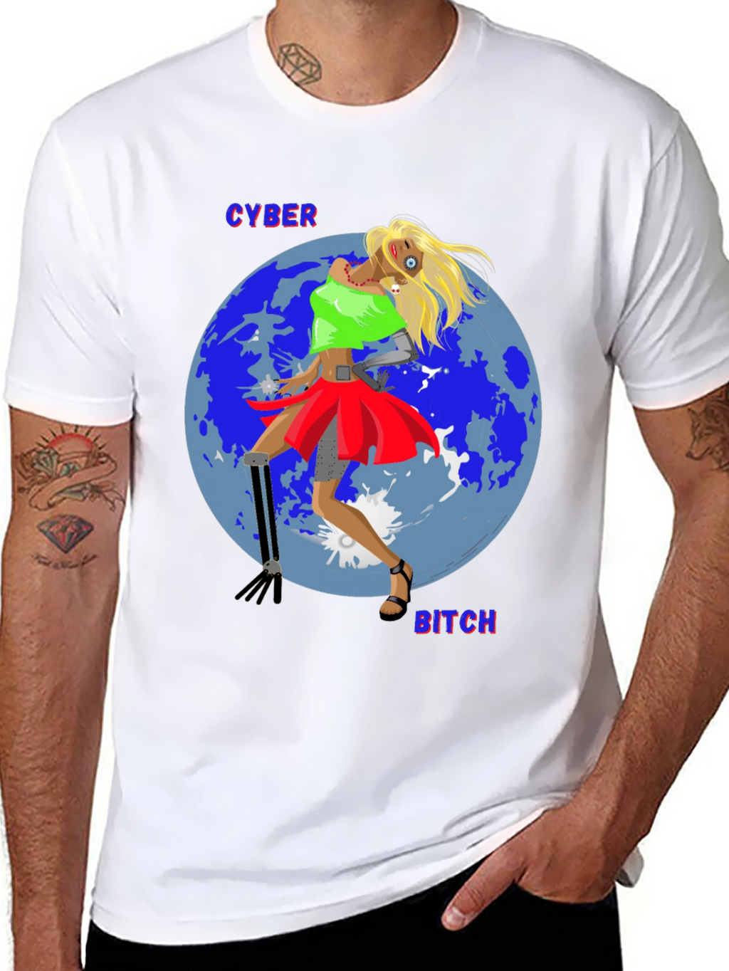 Cyber Bitch T-Shirt - Unique Graphic Tee