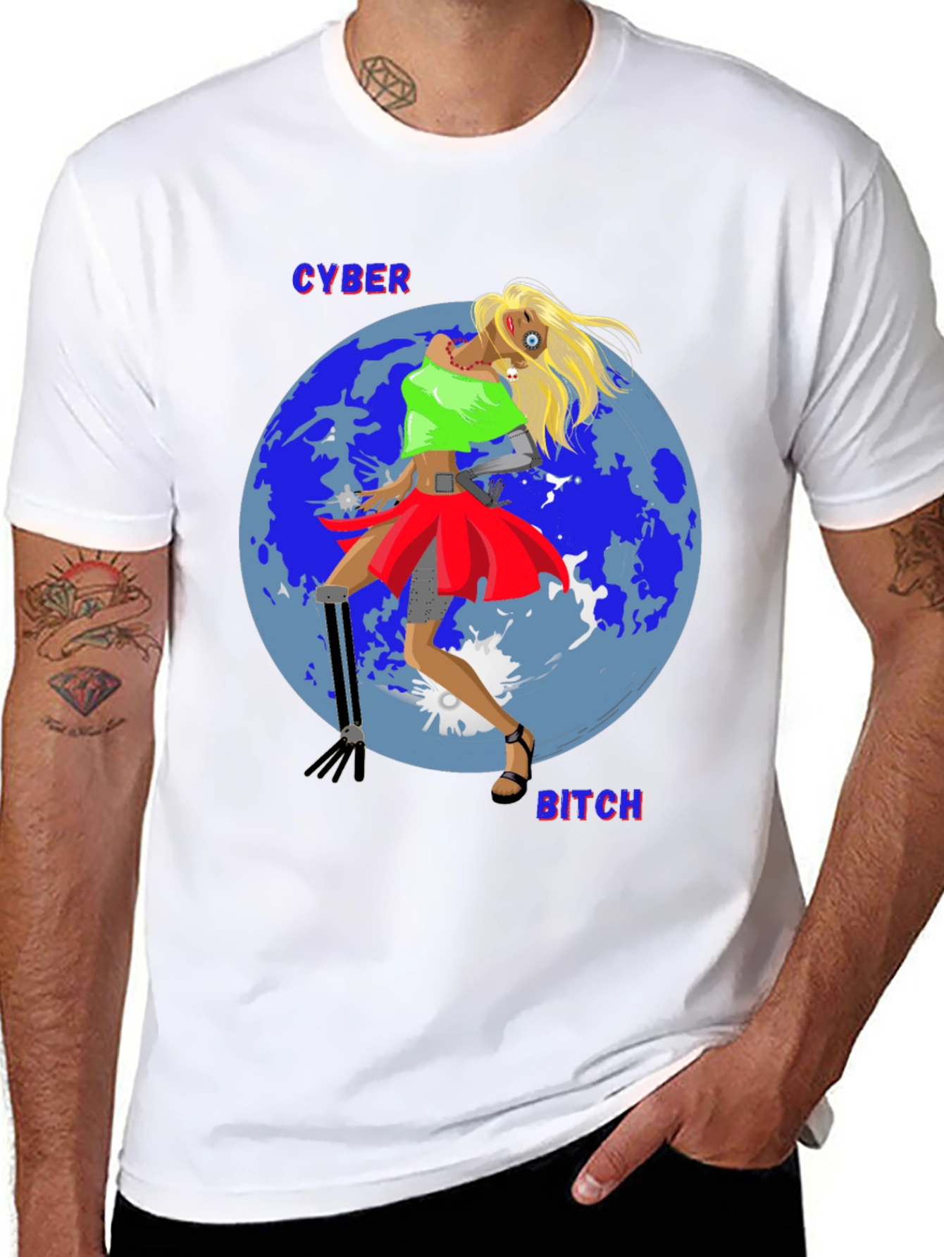 Cyber Bitch T-Shirt - Unique Graphic Tee