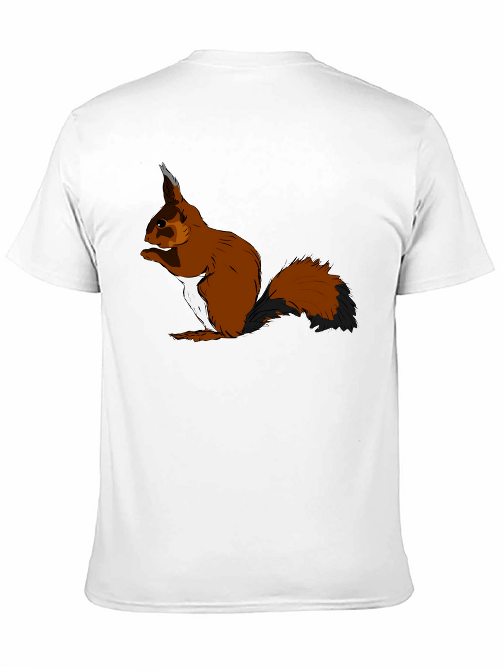 Squirrel Graphic T-Shirt - Black Cotton Tee