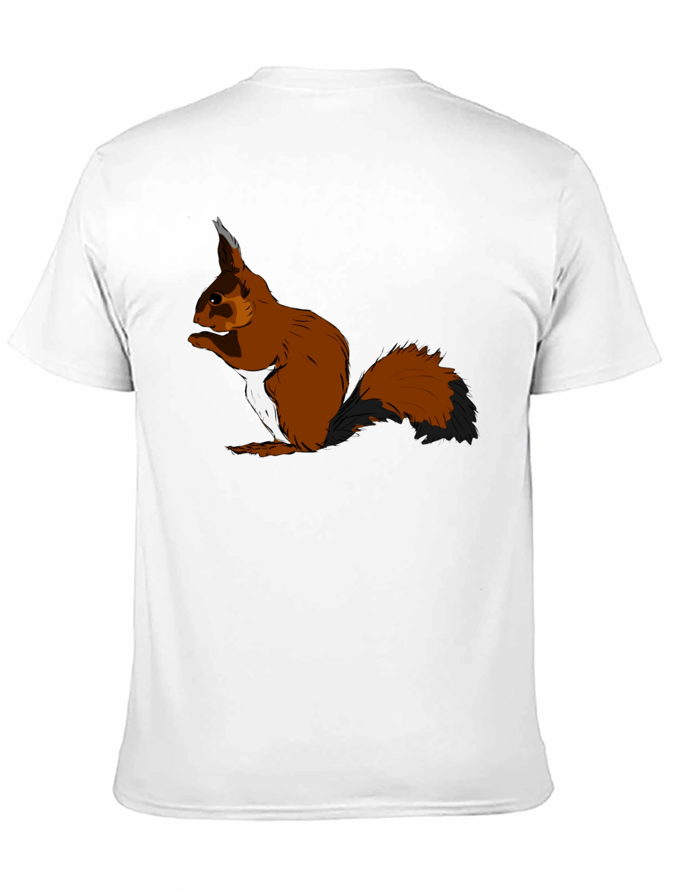 Squirrel Graphic T-Shirt - Black Cotton Tee