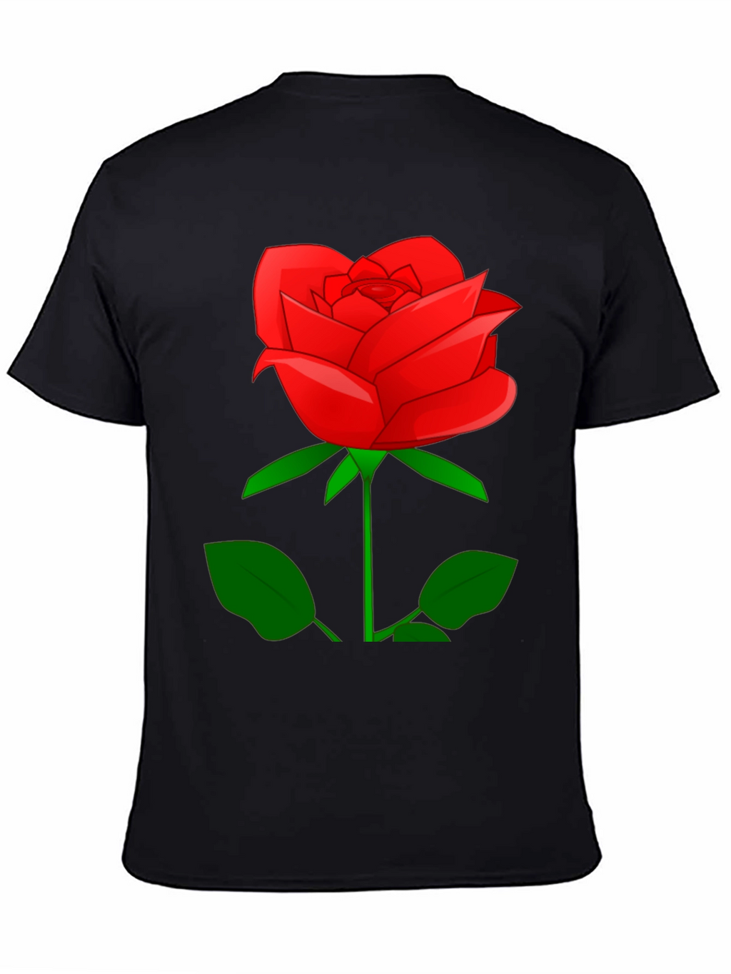 Red Rose Graphic T-Shirt - Classic Floral Design