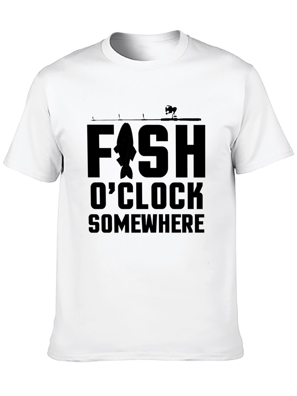 Fishing T-Shirt - Fish OClock Somewhere - Angler Tee