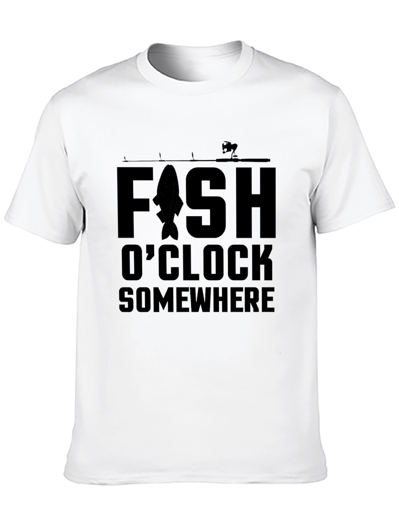 Fishing T-Shirt - Fish OClock Somewhere - Angler Tee