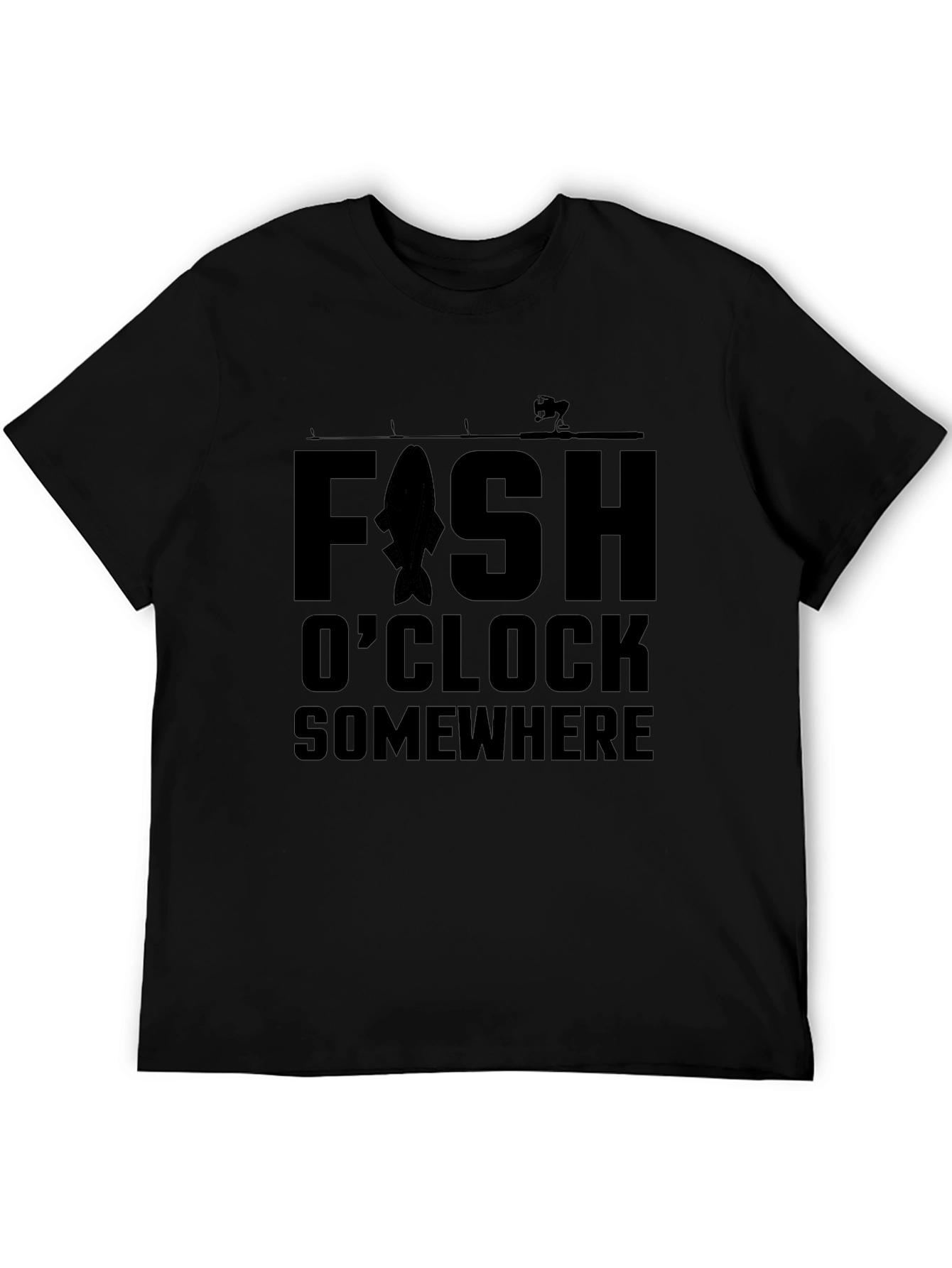 Fishing T-Shirt - Fish OClock Somewhere - Angler Tee
