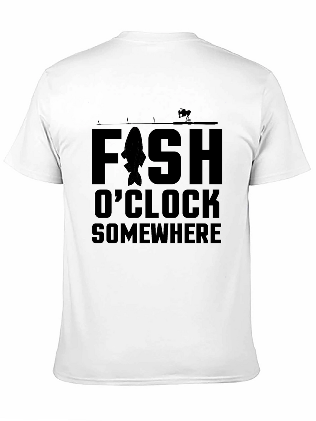Fishing T-Shirt - Fish OClock Somewhere - Angler Tee