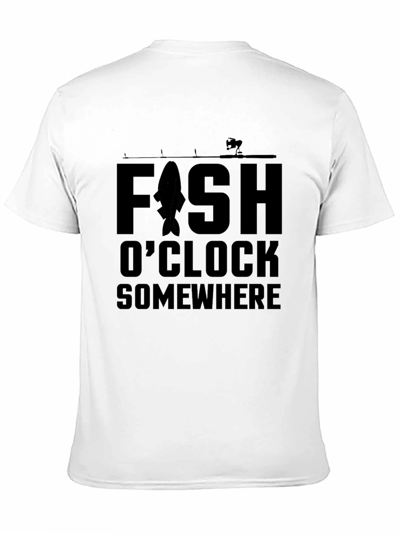 Fishing T-Shirt - Fish OClock Somewhere - Angler Tee