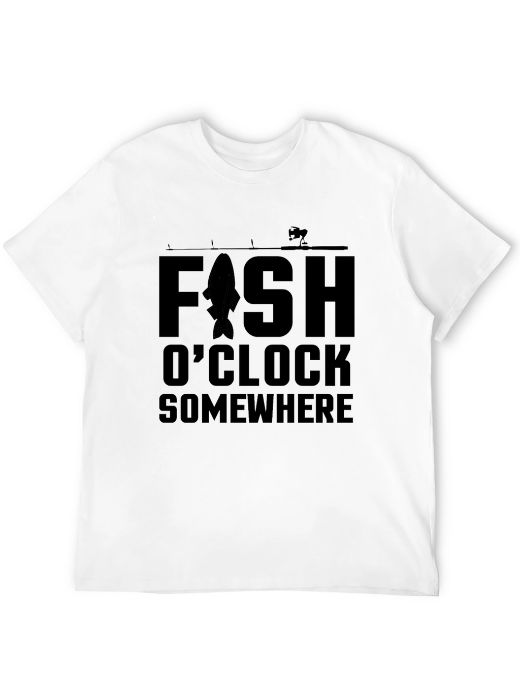 Fishing T-Shirt - Fish OClock Somewhere - Angler Tee