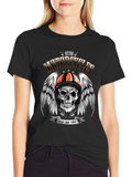 Retro Motorcycles Skull T-Shirt - Wild and Free