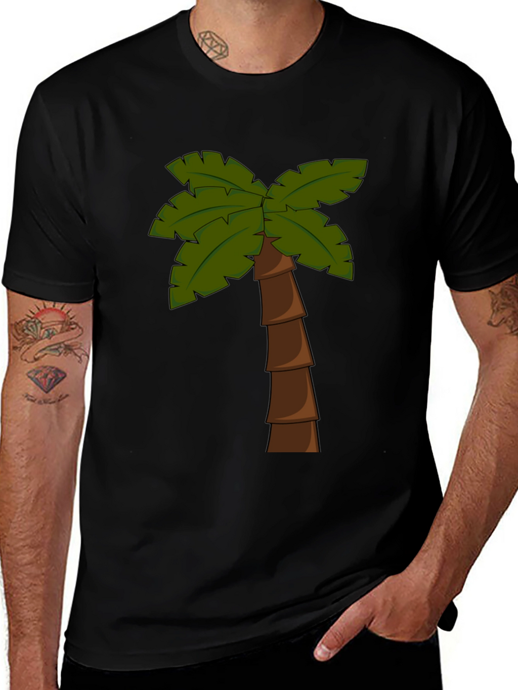 Palm Tree Graphic T-Shirt - Tropical Vibes