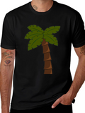 Palm Tree Graphic T-Shirt - Tropical Vibes