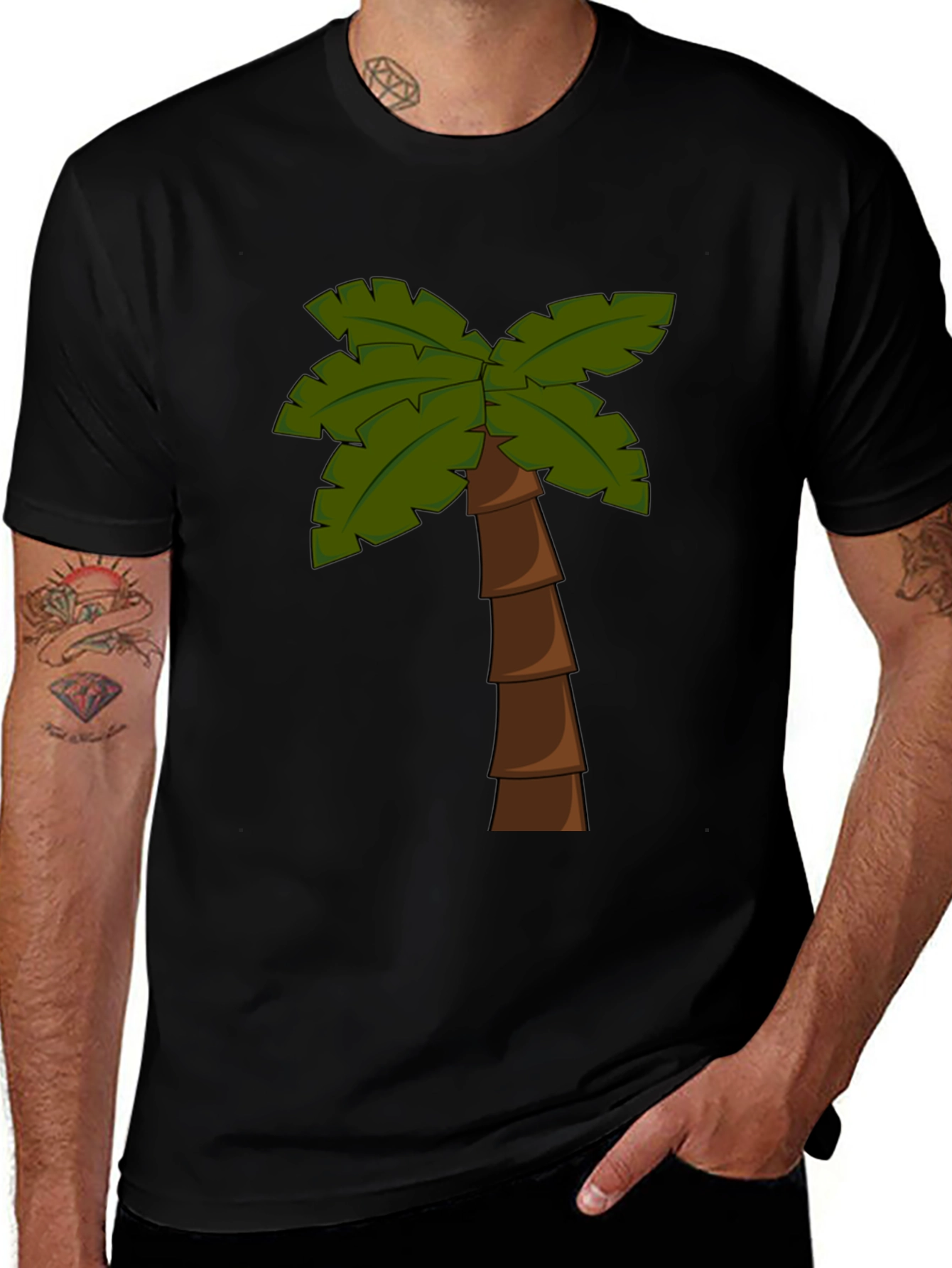 Palm Tree Graphic T-Shirt - Tropical Vibes