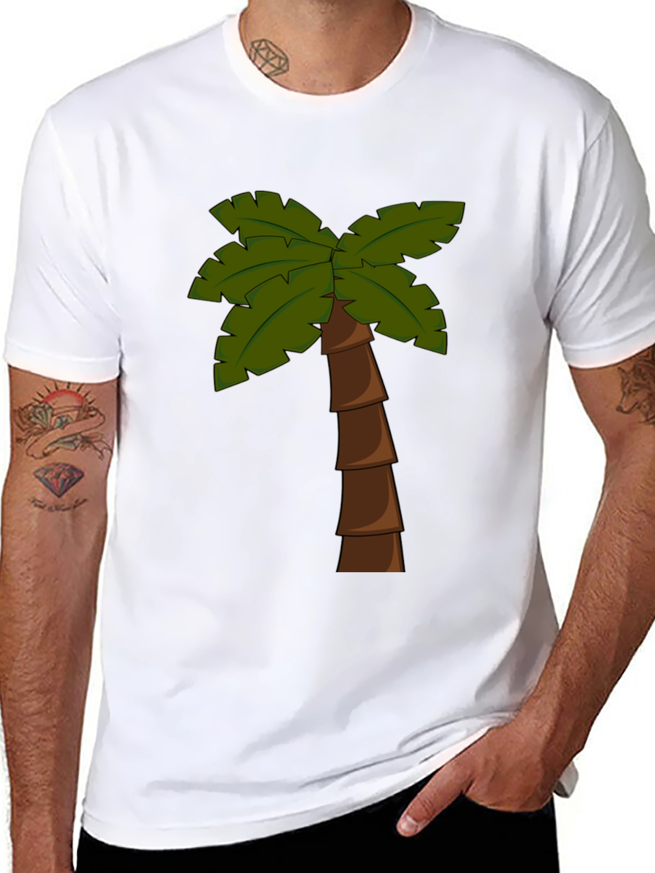Palm Tree Graphic T-Shirt - Tropical Vibes
