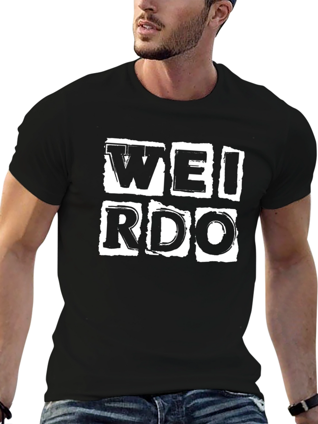 Weirdo Graphic Black T-Shirt