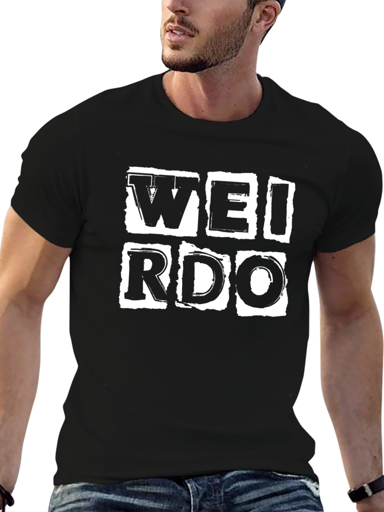Weirdo Graphic Black T-Shirt