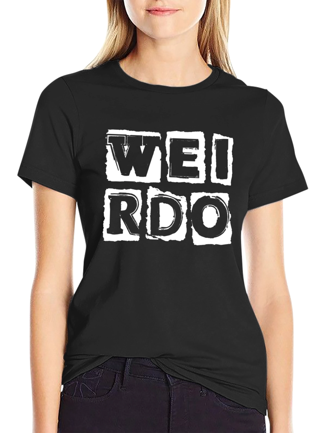 Weirdo Graphic Black T-Shirt