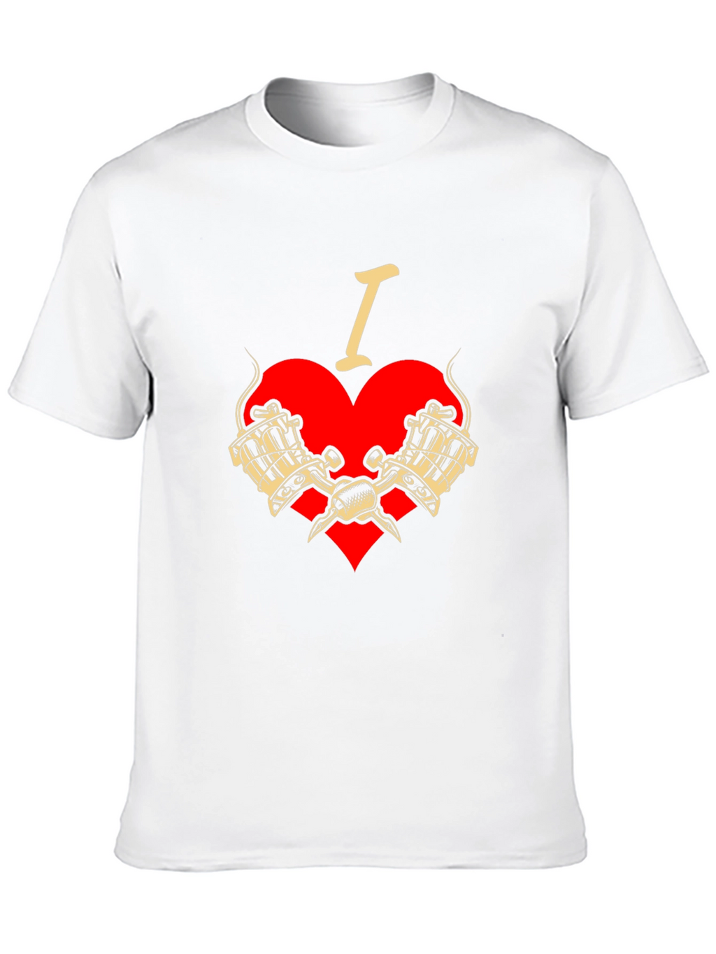 I Love Tattoos T-Shirt - Tattoo Machine Graphic Tee