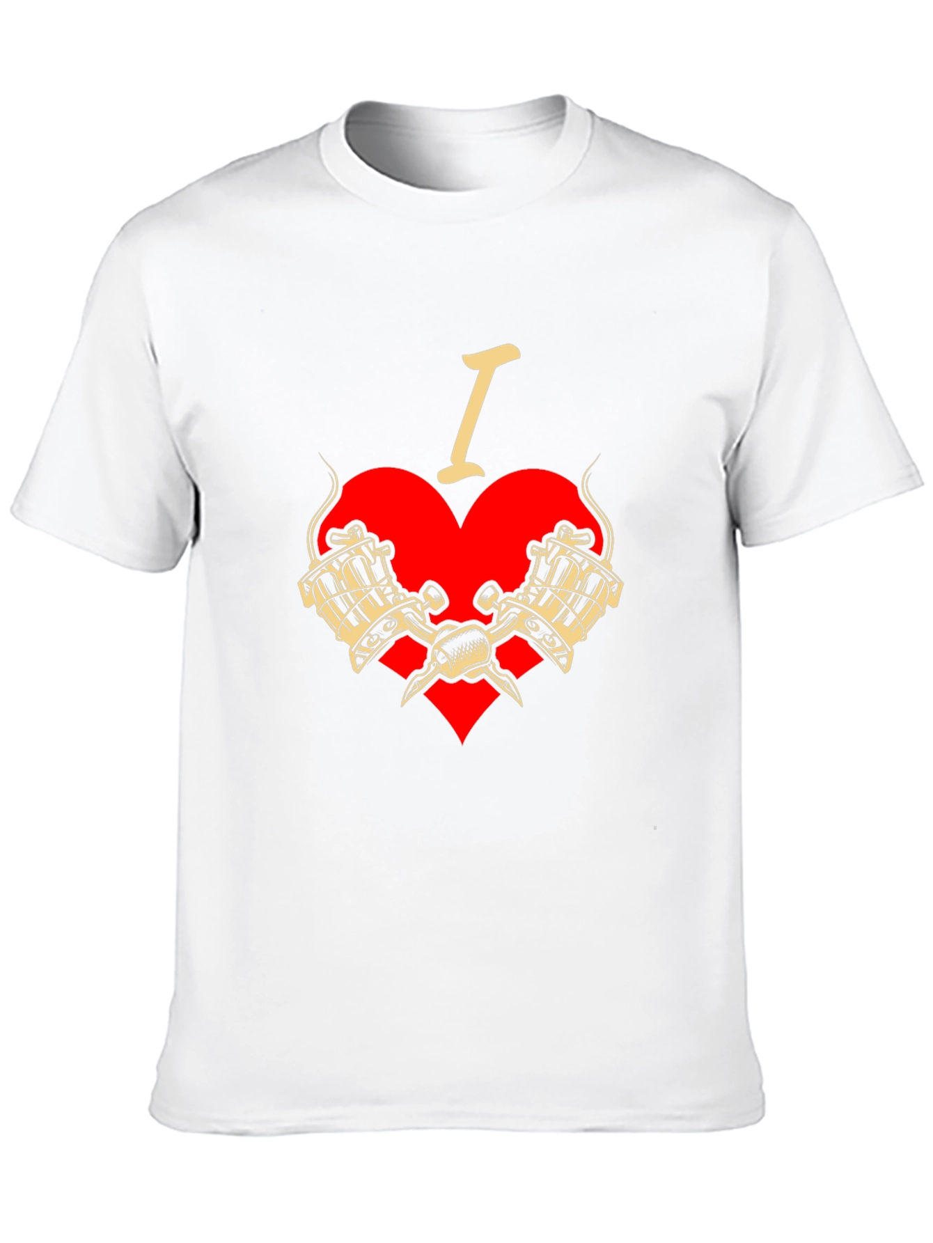I Love Tattoos T-Shirt - Tattoo Machine Graphic Tee