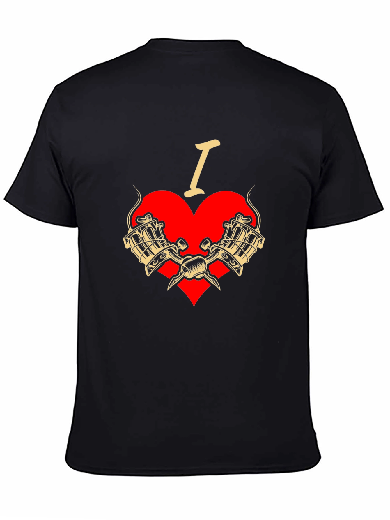 I Love Tattoos T-Shirt - Tattoo Machine Graphic Tee