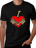 I Love Tattoos T-Shirt - Tattoo Machine Graphic Tee