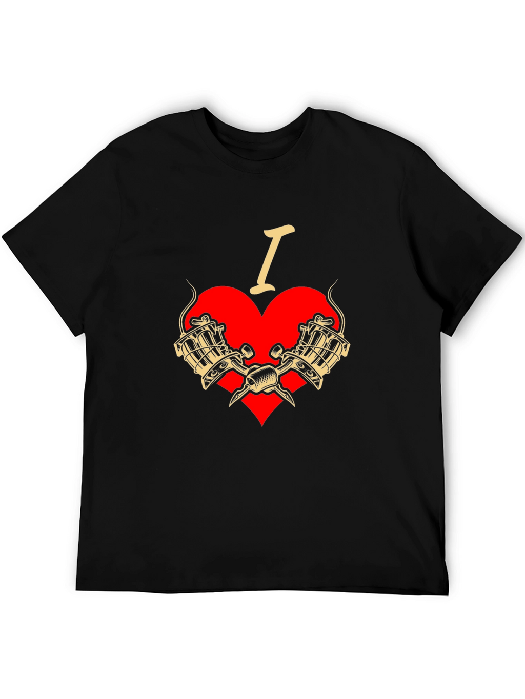 I Love Tattoos T-Shirt - Tattoo Machine Graphic Tee