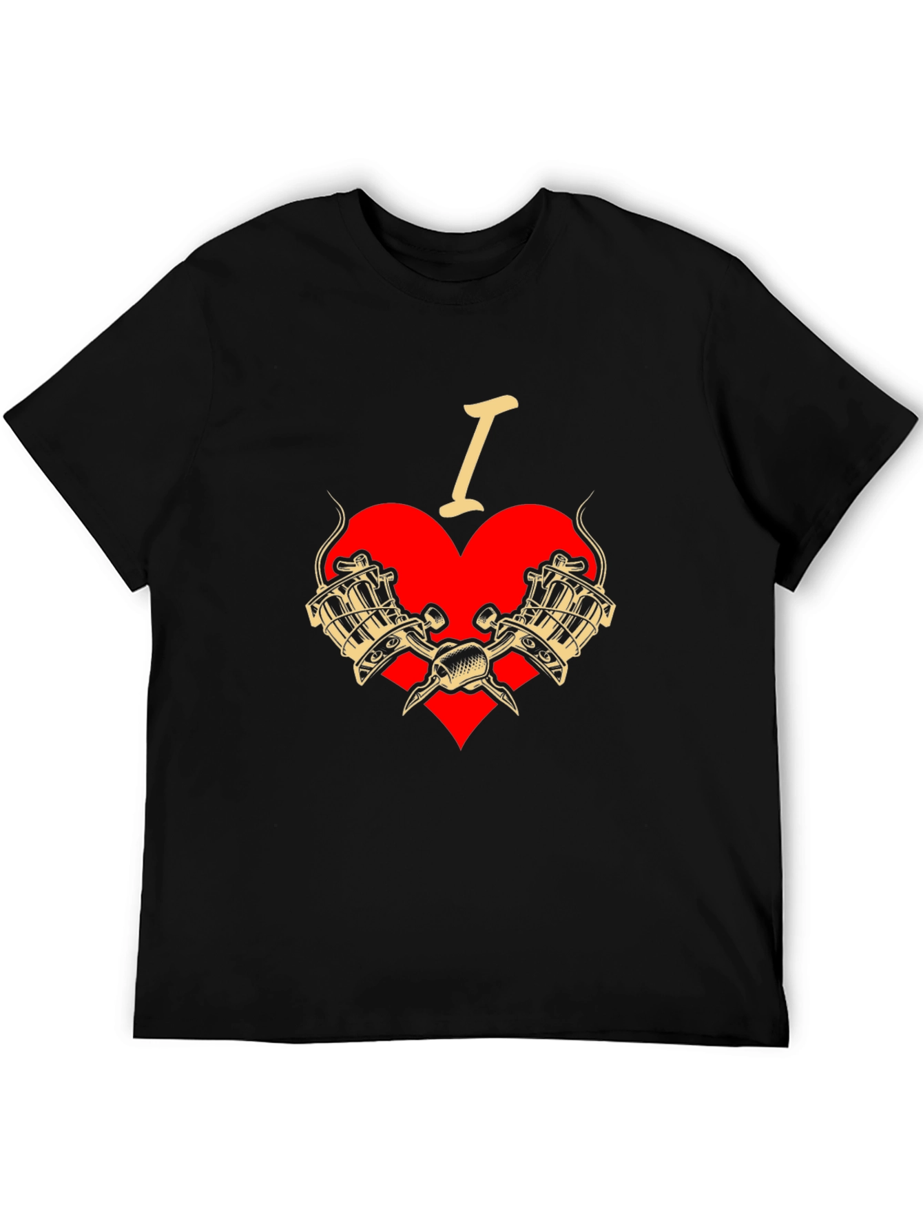 I Love Tattoos T-Shirt - Tattoo Machine Graphic Tee