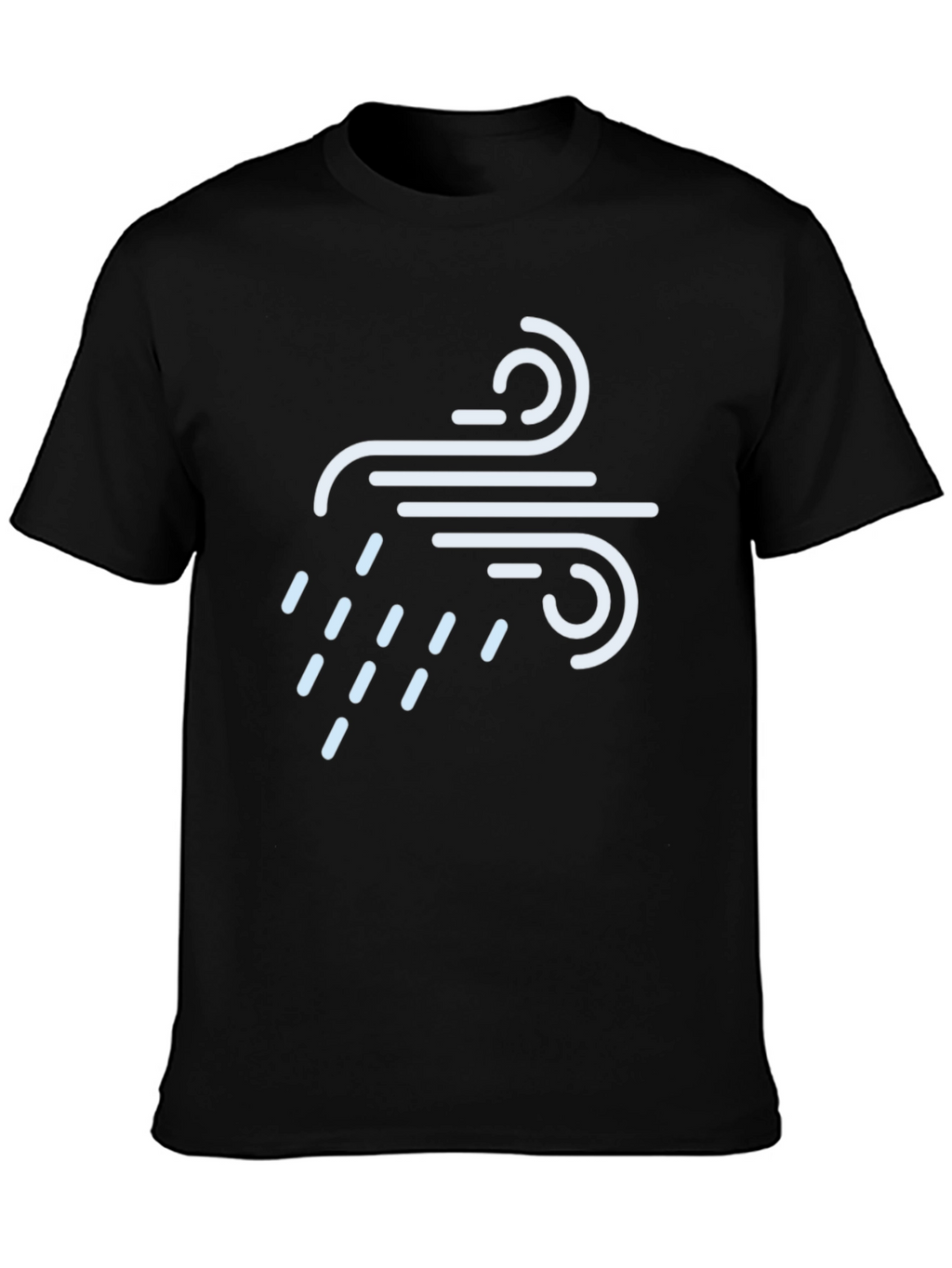 Wind & Rain Graphic Tee - Black Crew Neck