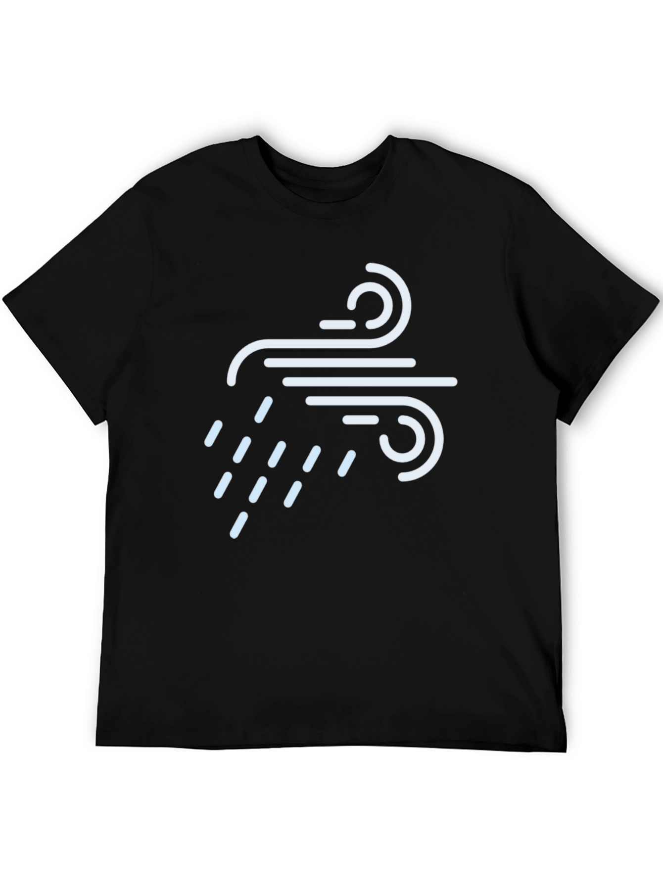 Wind & Rain Graphic Tee - Black Crew Neck