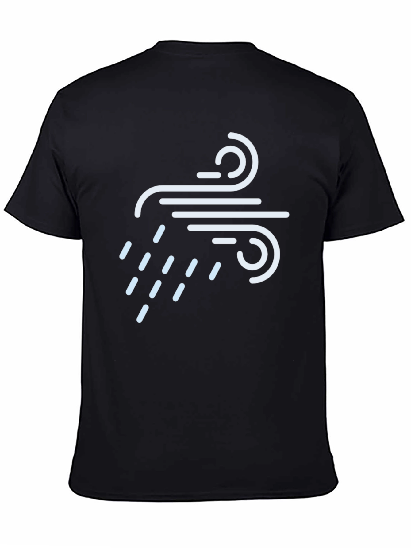Wind & Rain Graphic Tee - Black Crew Neck