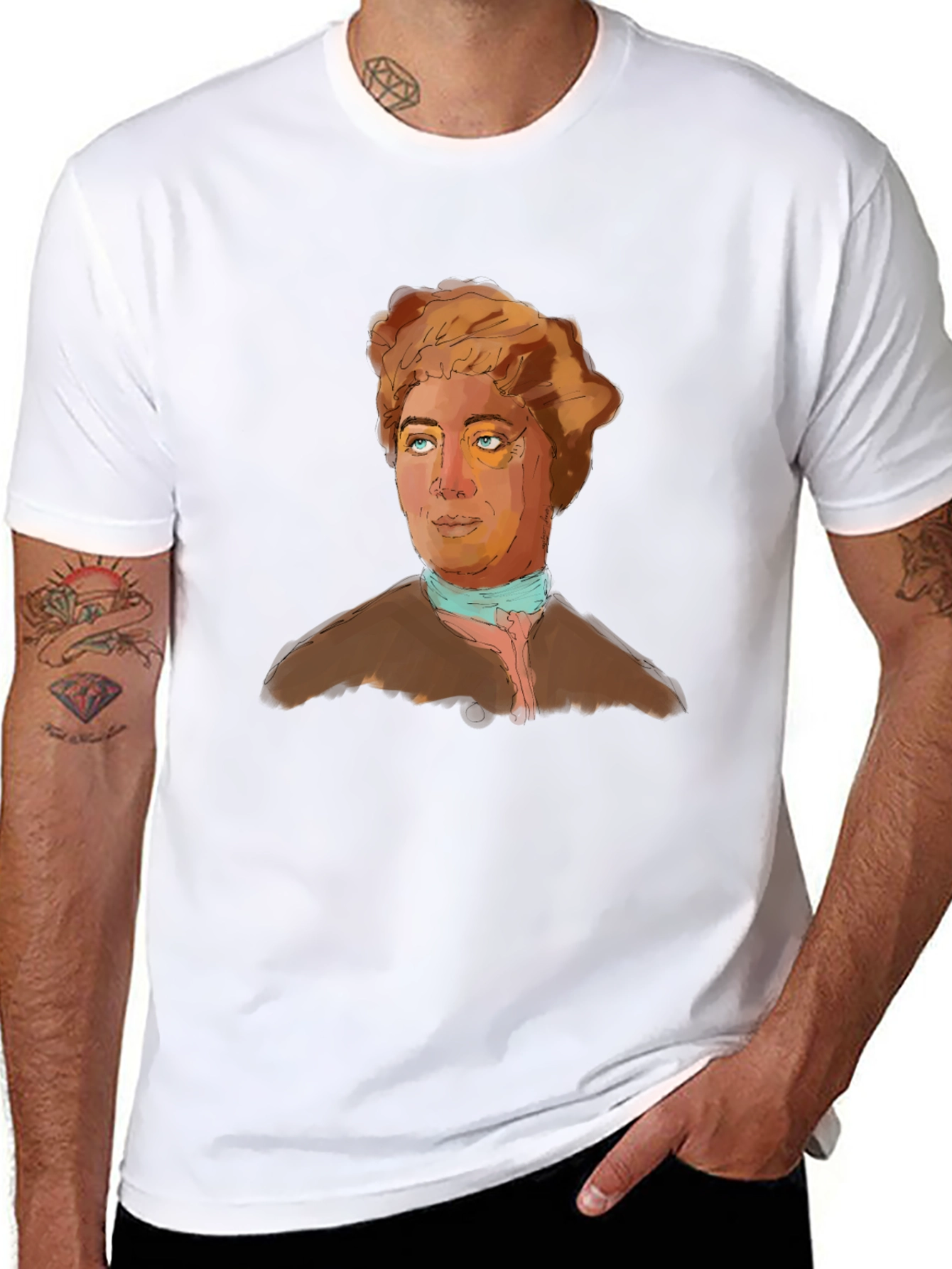 Artistic Portrait Graphic T-Shirt - Unisex