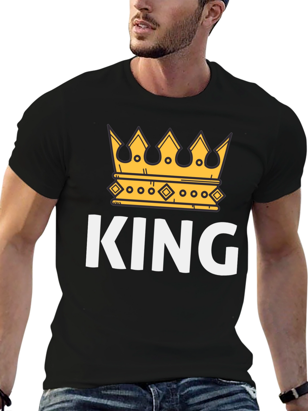 King Crown Graphic Tee - Mens Black T-Shirt