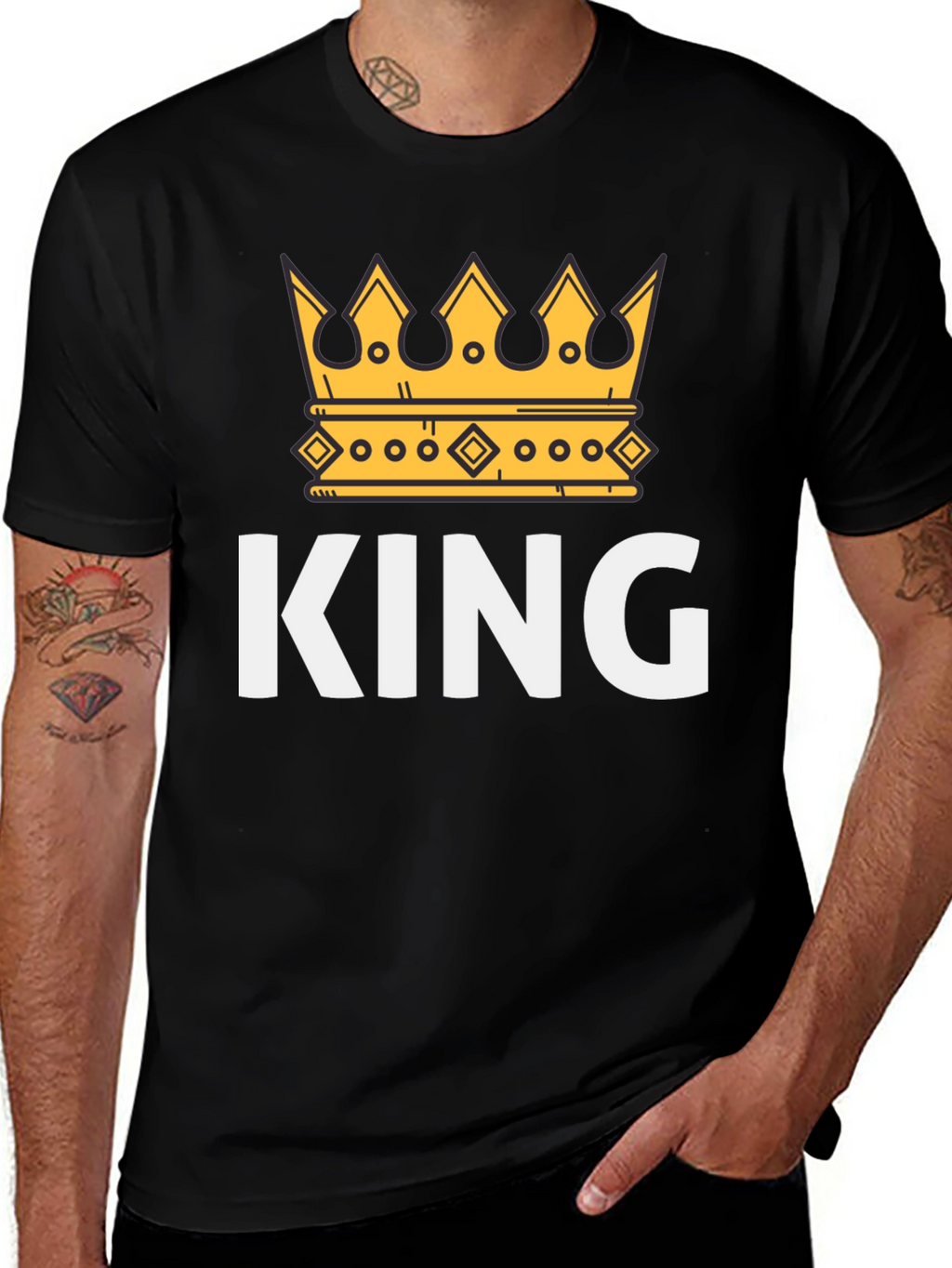 King Crown Graphic Tee - Mens Black T-Shirt