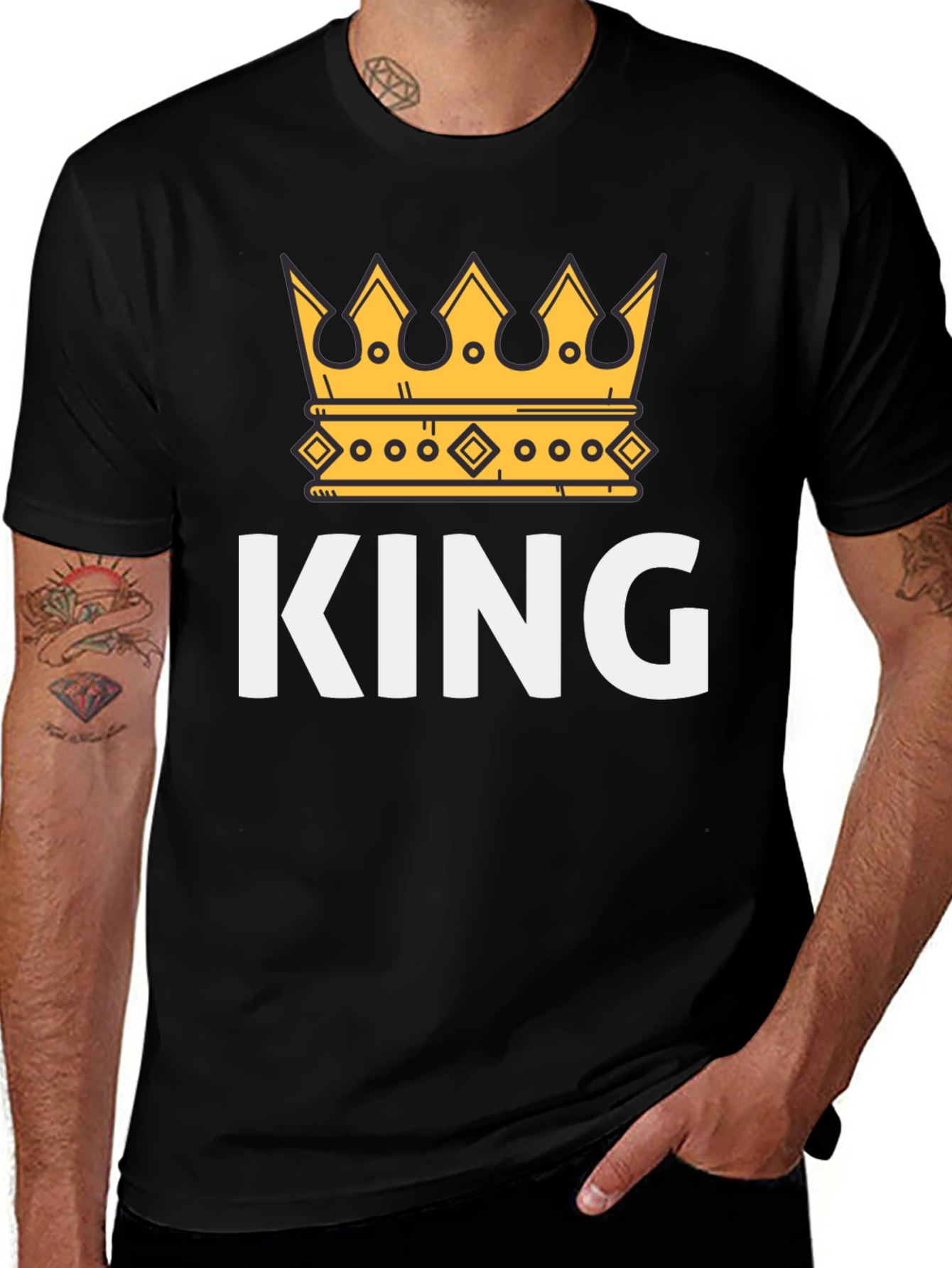 King Crown Graphic Tee - Mens Black T-Shirt
